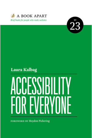 book cover for accessibility for everyone black text on green background
